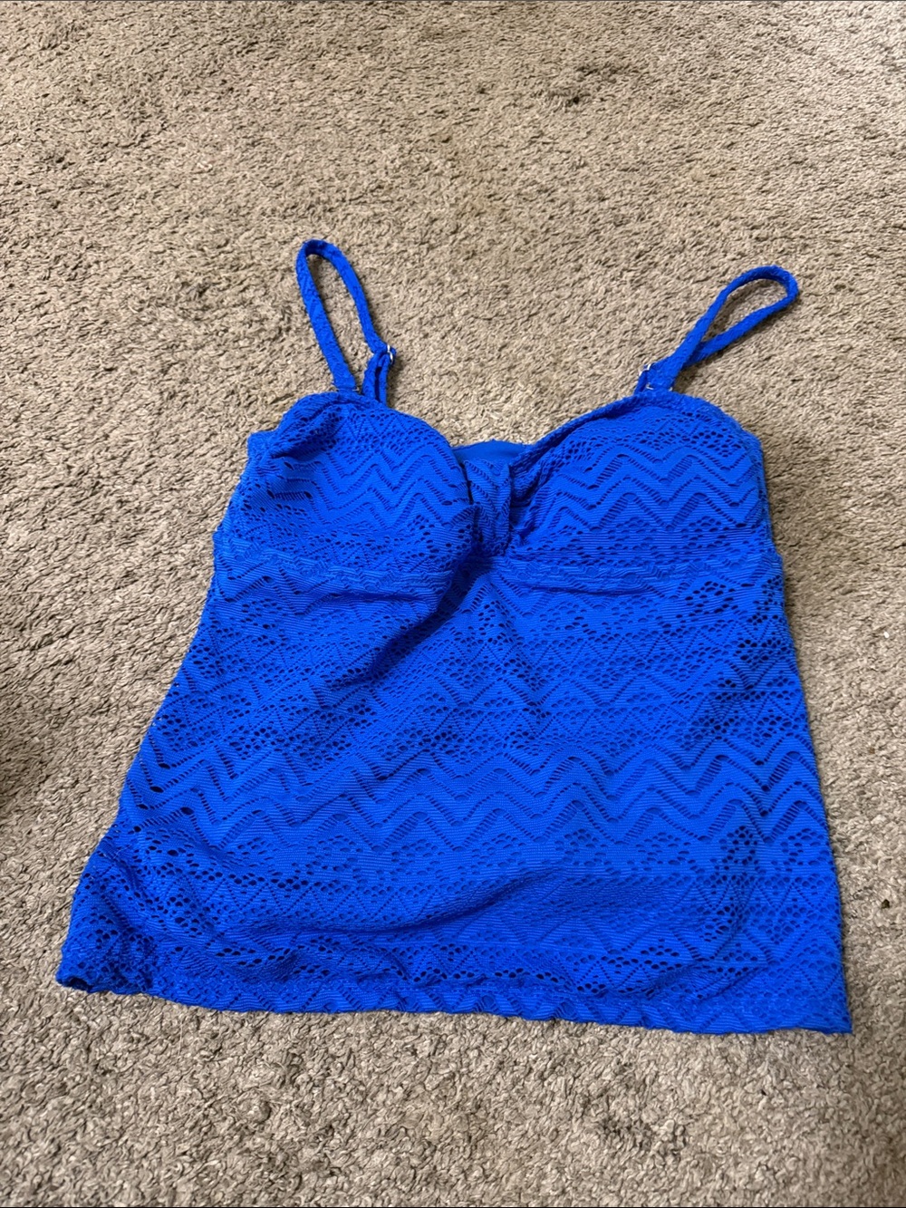 Blue Lace swimsuit Camisole Tank Top - Women